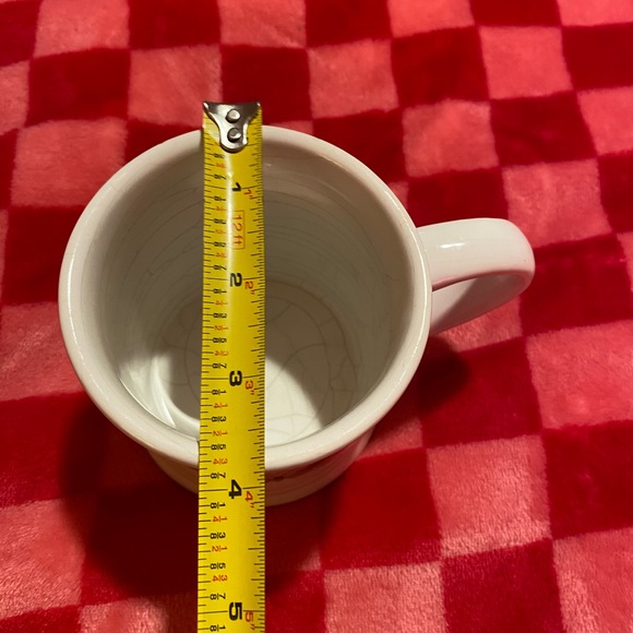 Cream, gold and pink butterfly coffee mug - Picture 5 of 6